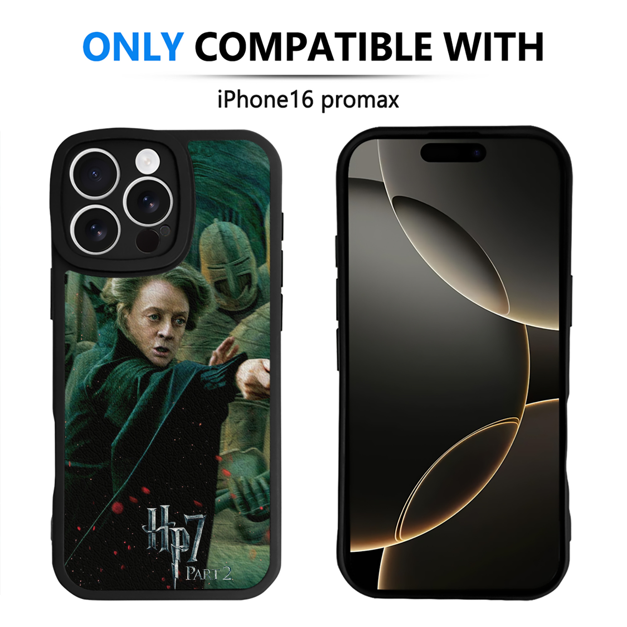 （画像用） Harry Potter ハリー・ポッターシリーズ 【iPhone 16シリーズ対応】シリコンスマホケース（レザー調） 材質：シリコン